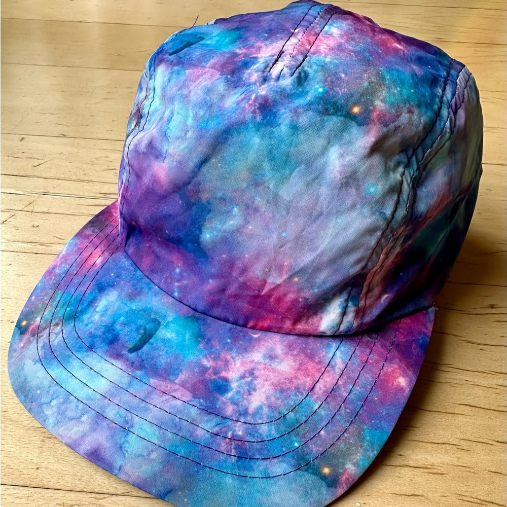 Fila Sport Adjustable Retro 4 Panel Galaxy Space Running Hat Ball Cap